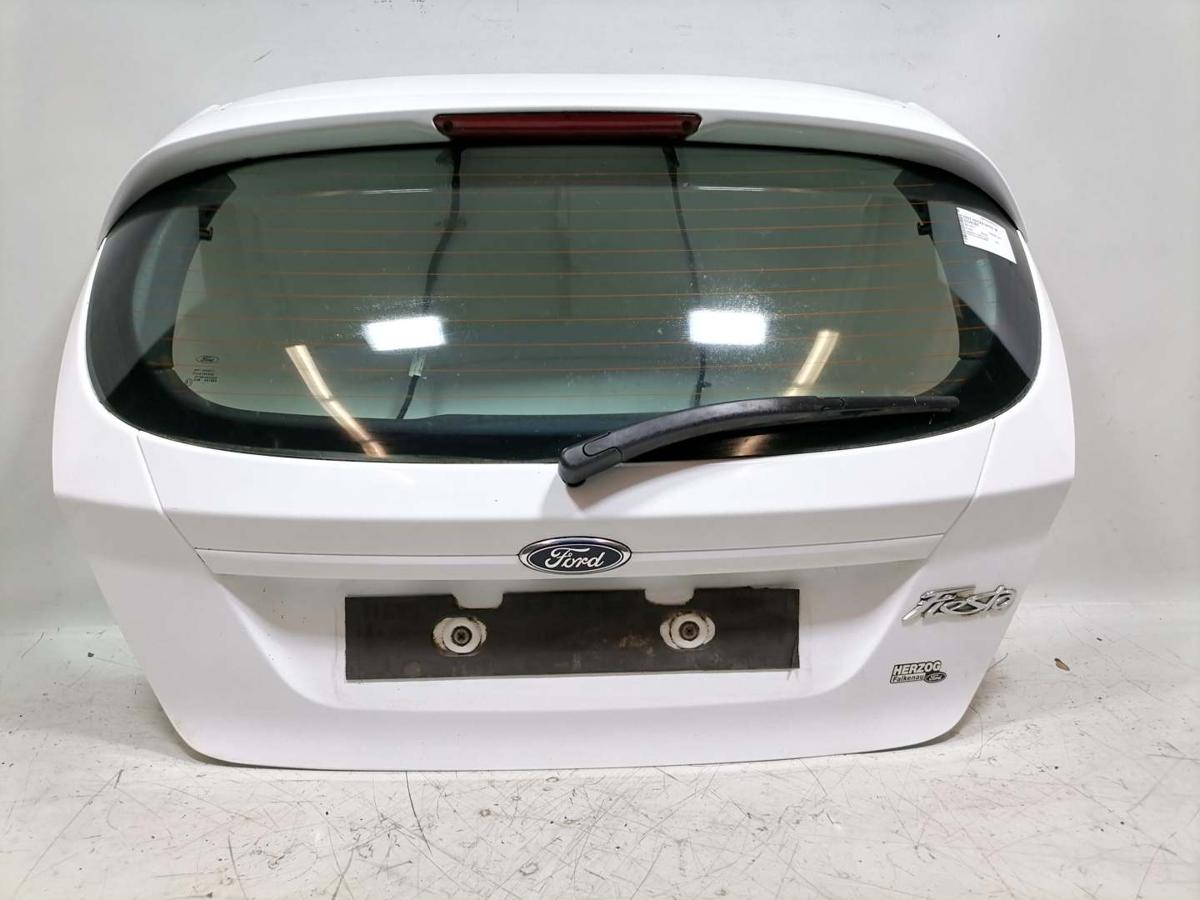 Ford Fiesta JA8 original Heckklappe mit Heckscheibe Frost Weiß Bj.2011